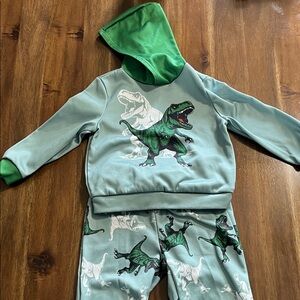 SHEIN Green Dinosaur Kids Matching Set